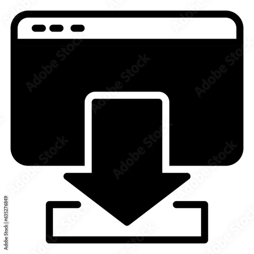 install icon, glyph icon style