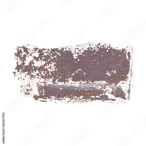 rusty metallic stain transparent background