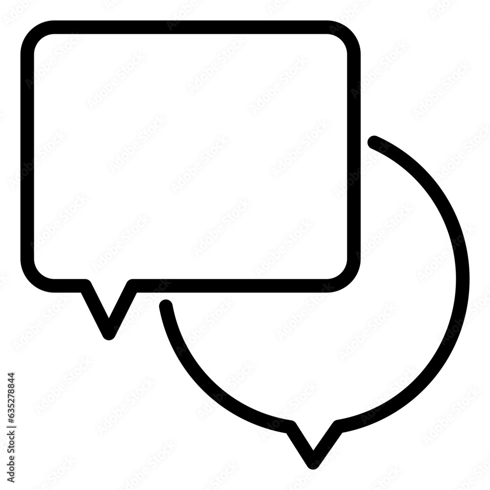 communication icon, line icon style communication icon, line icon style