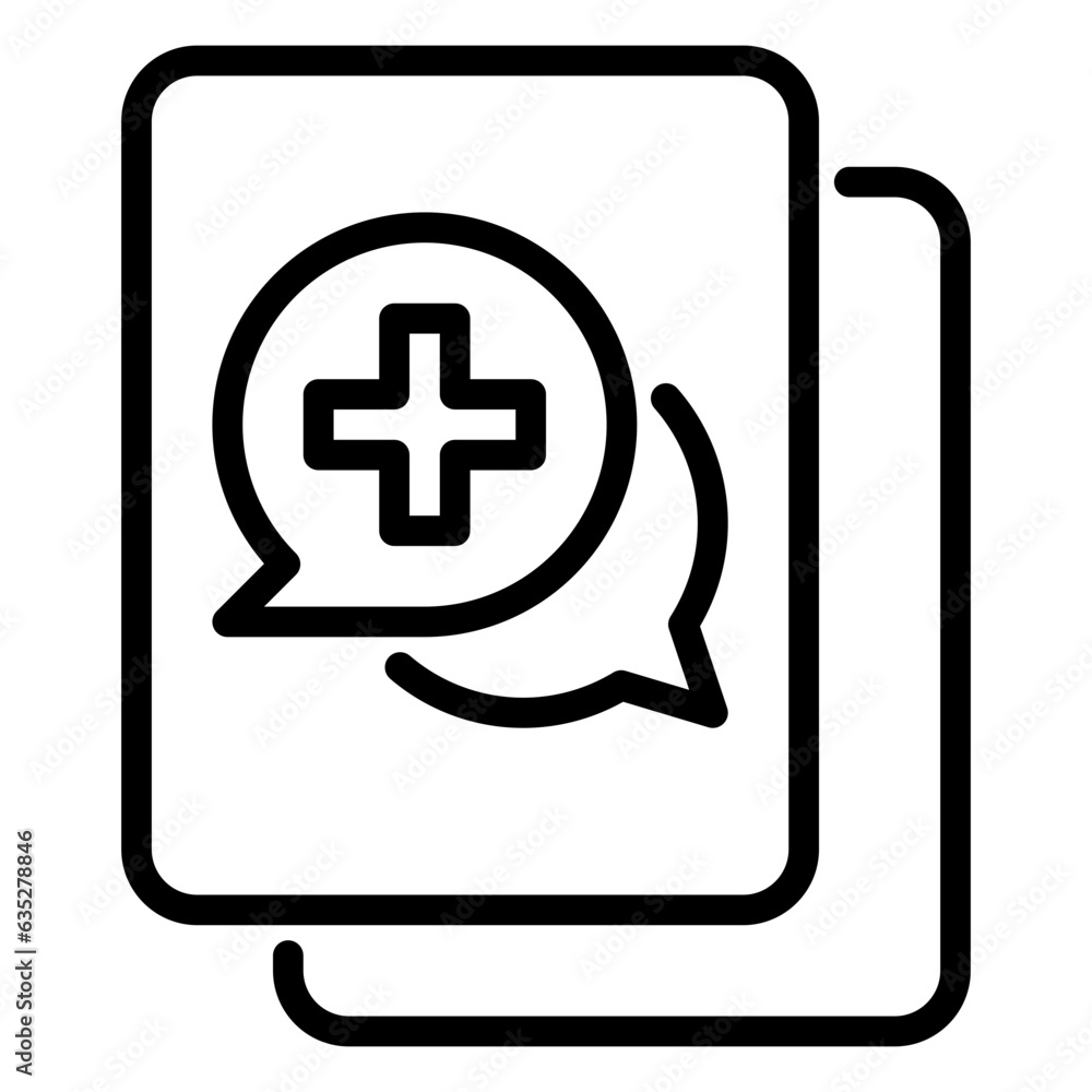 Fototapeta premium consult icon, line icon style