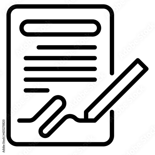 contract icon, line icon style