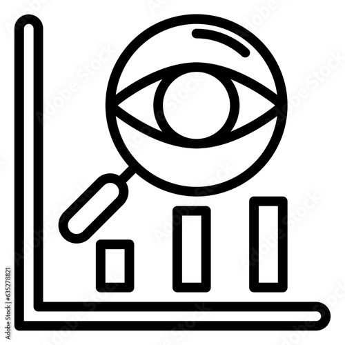 observation icon, line icon style