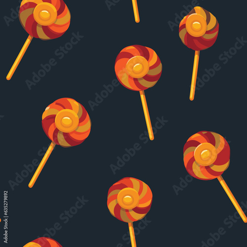Seamless Colorful Lollipop Pattern. Seamless pattern of Lollipop in colorful style. Add color to your digital project with our pattern!