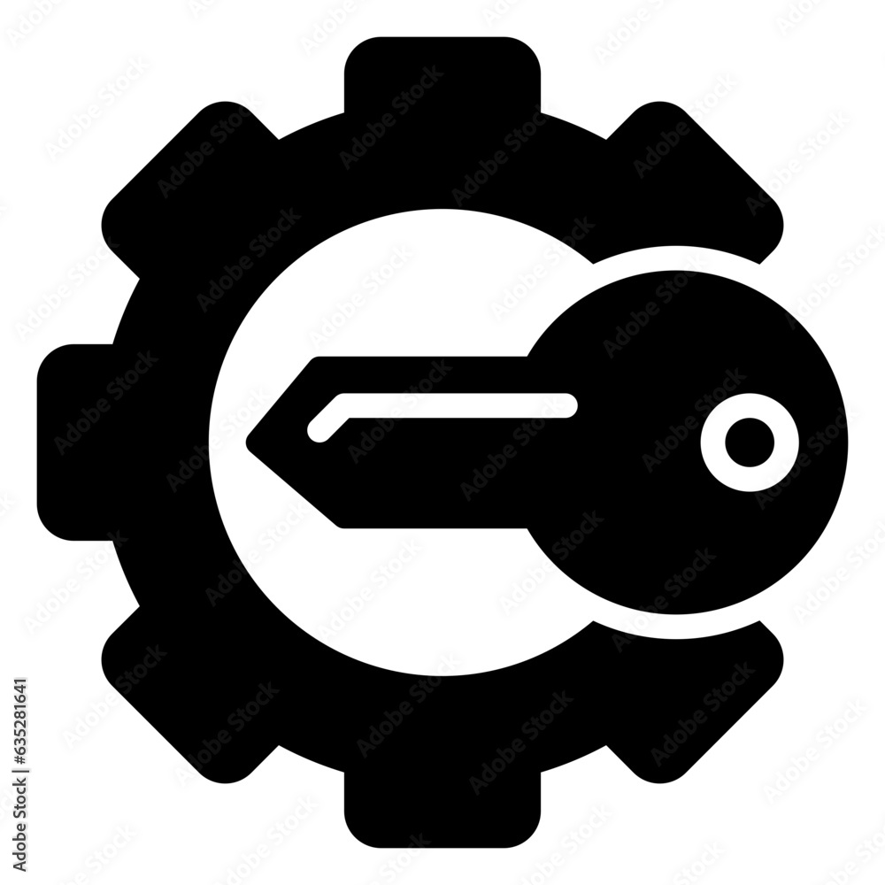 key icon, outline color icon style key icon, outline color icon style
