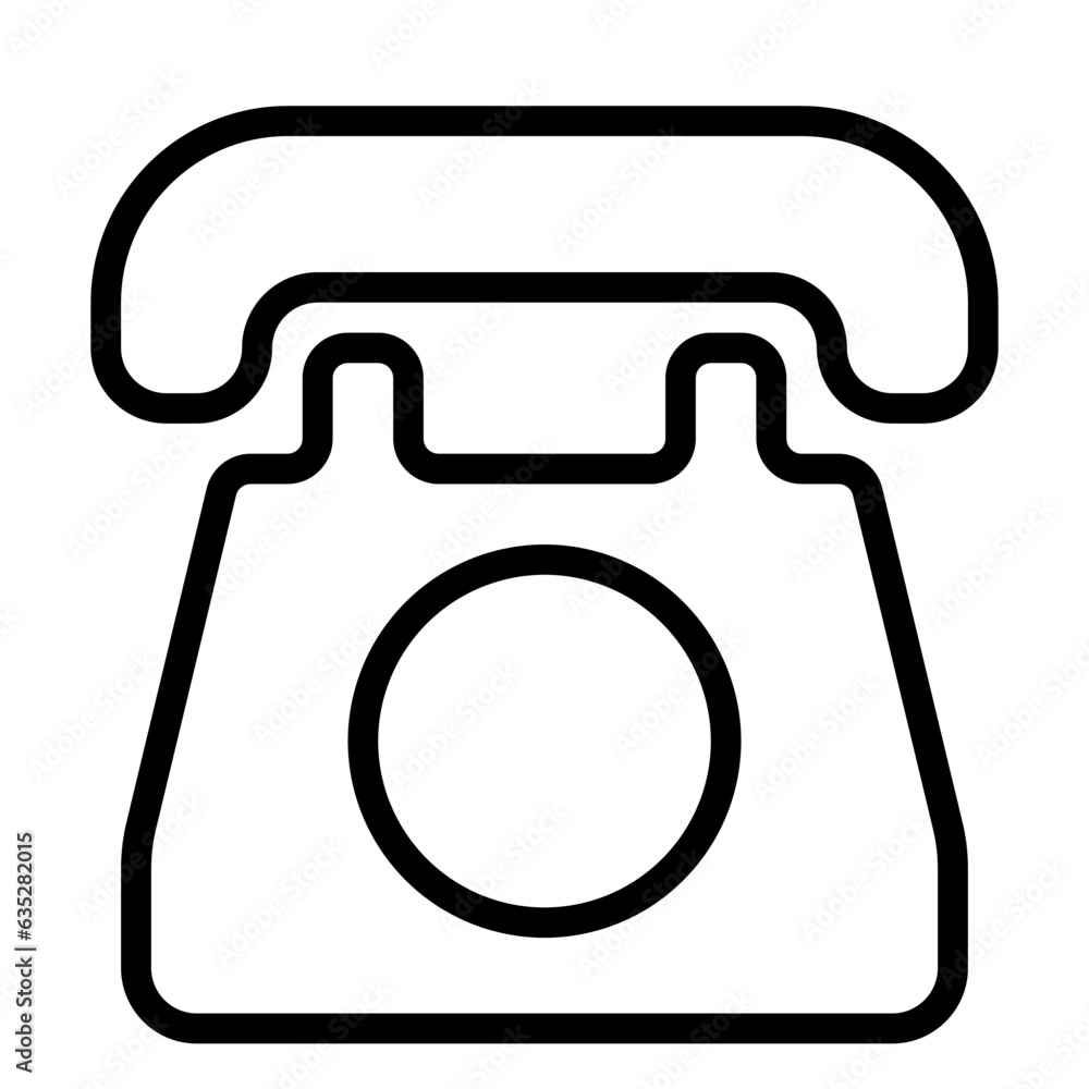 telephone icon, line icon style telephone icon, line icon style