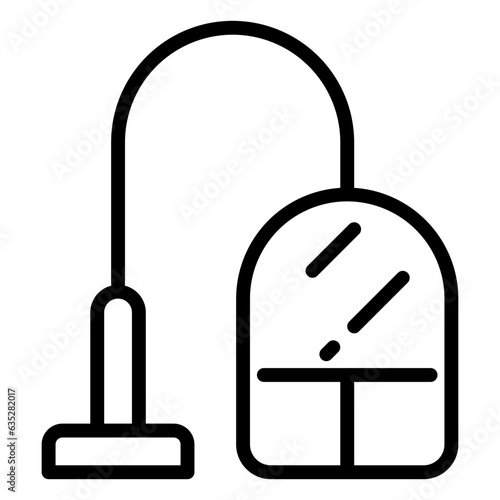Vacuum cleaner icon, line icon style
