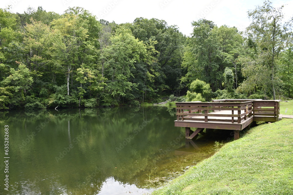 Lake and green around, Mint Springs Valley Park, Crozet, Virginia Lake and green around, Mint Springs Valley Park, Crozet, Virginia