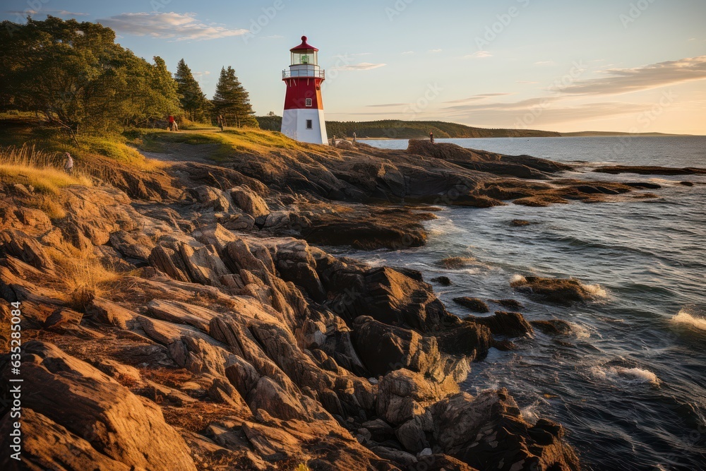 lighthouse at sunset lighthouse at sunset