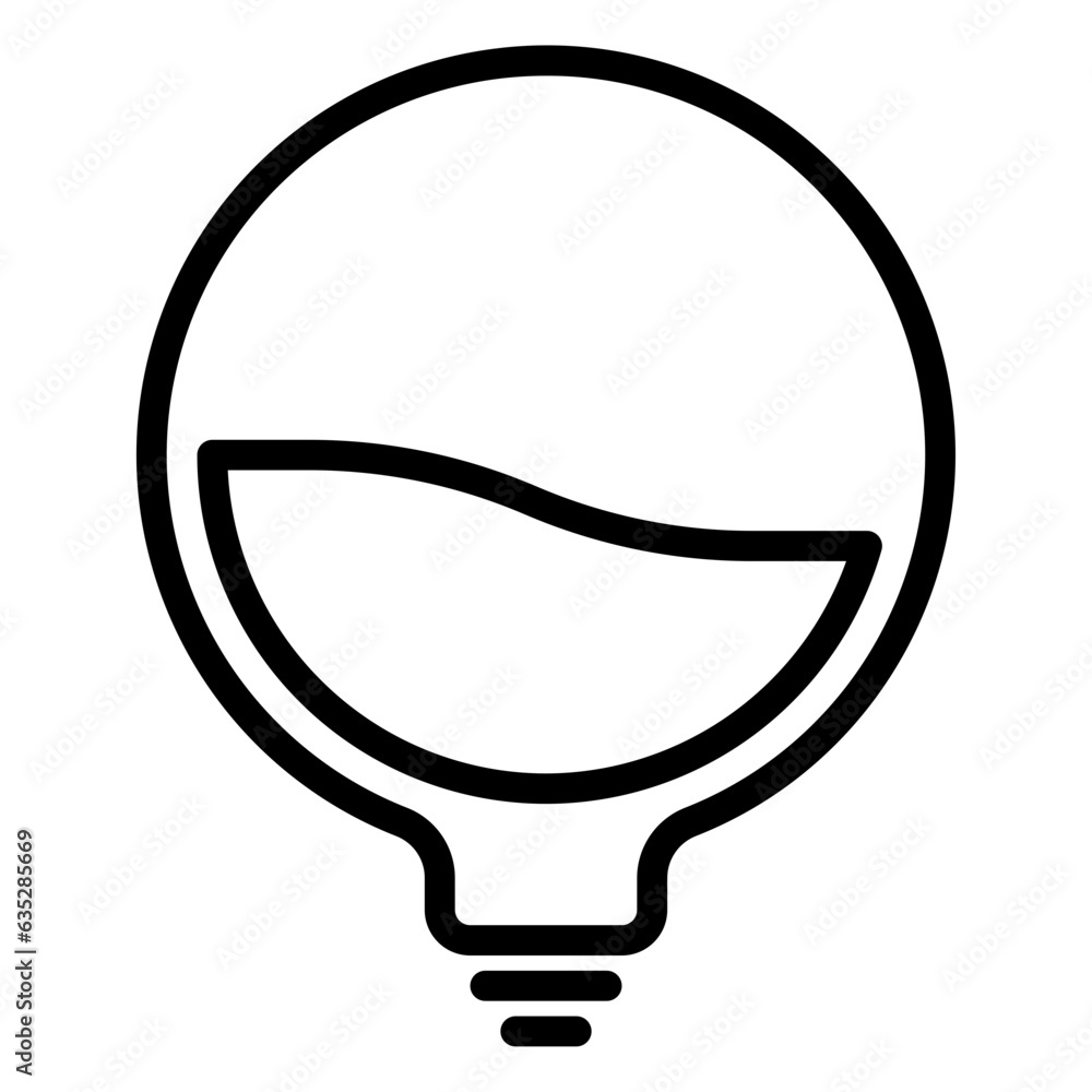 Low Energy icon, line icon style Low Energy icon, line icon style