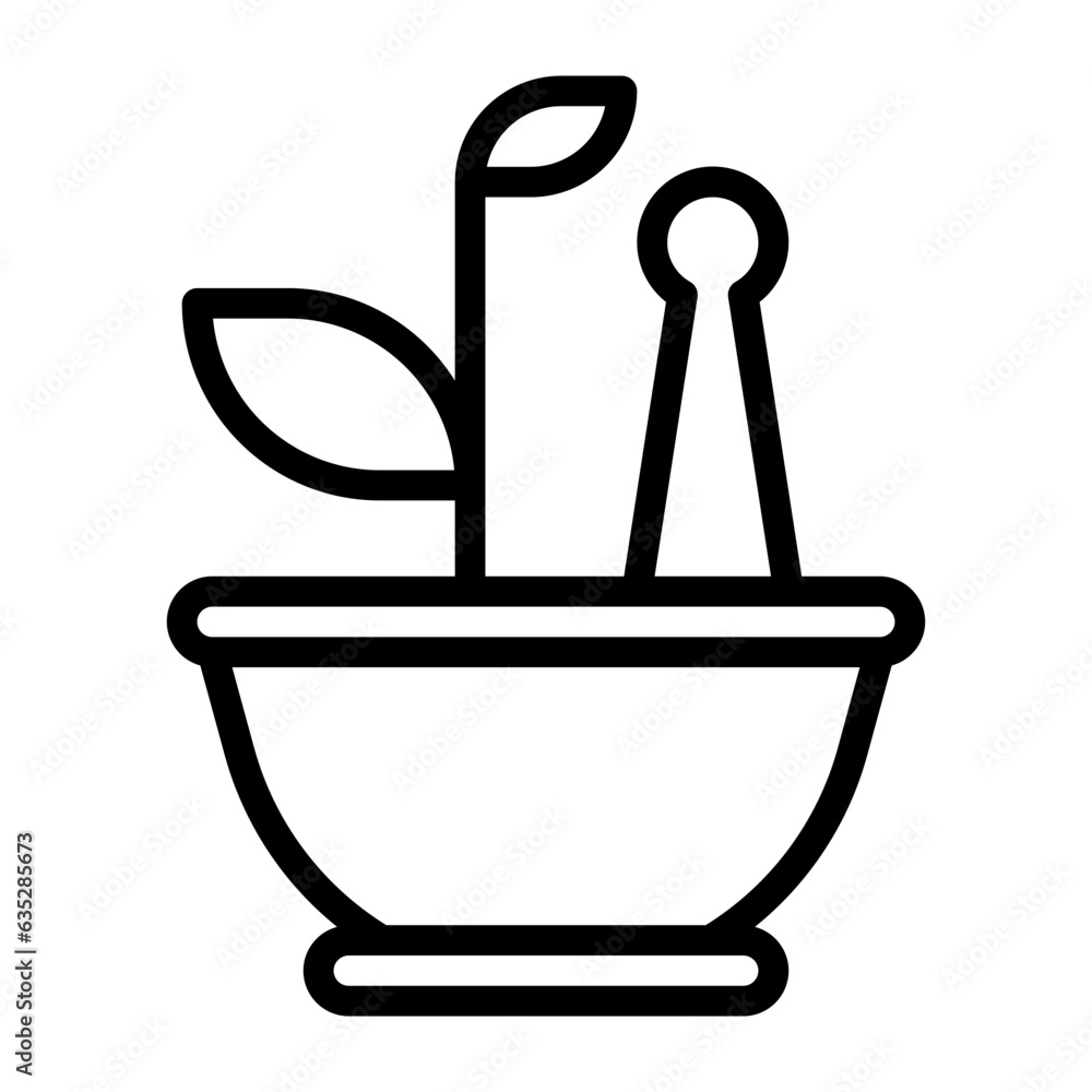 Herbal icon, line icon style Herbal icon, line icon style