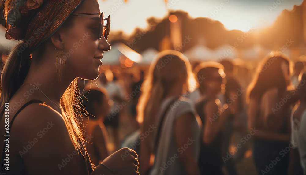 Get Ready to Rock: Embrace the Energy of Summer Festivals - obrazy, fototapety, plakaty 