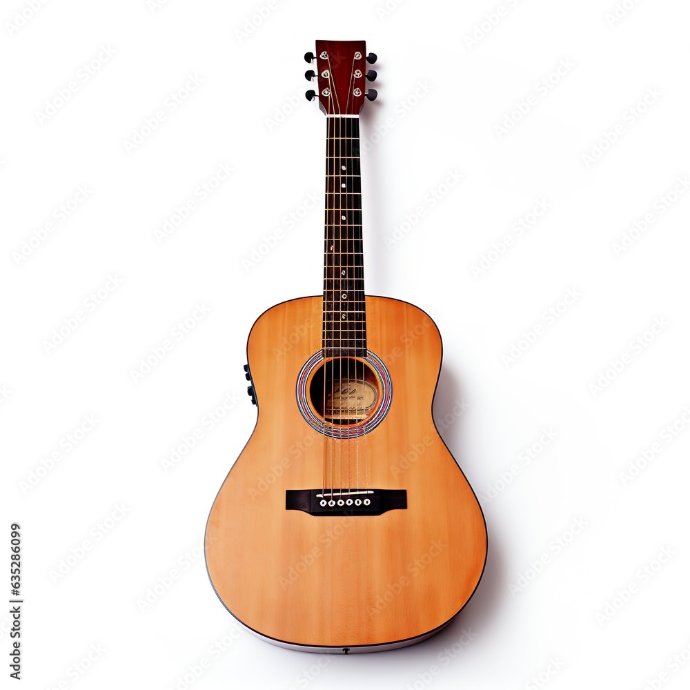 Obraz premium guitar, isolated on white background | Generative AI