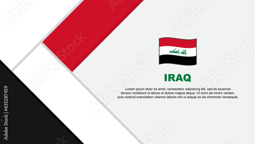 Free Download Iraq Flag Abstract Background Design Template. Iraq Independence Day Banner Cartoon Vector Illustration. Iraq Illustration - GFXLoad