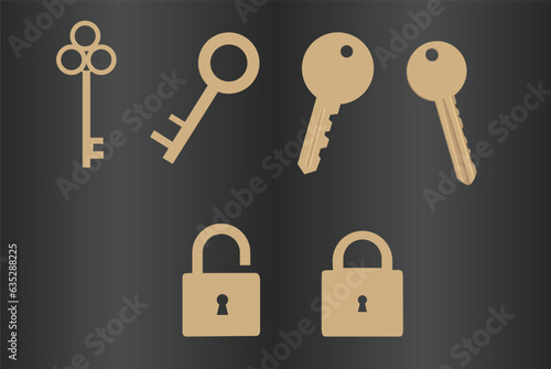 Keys Vector, House keys Icon