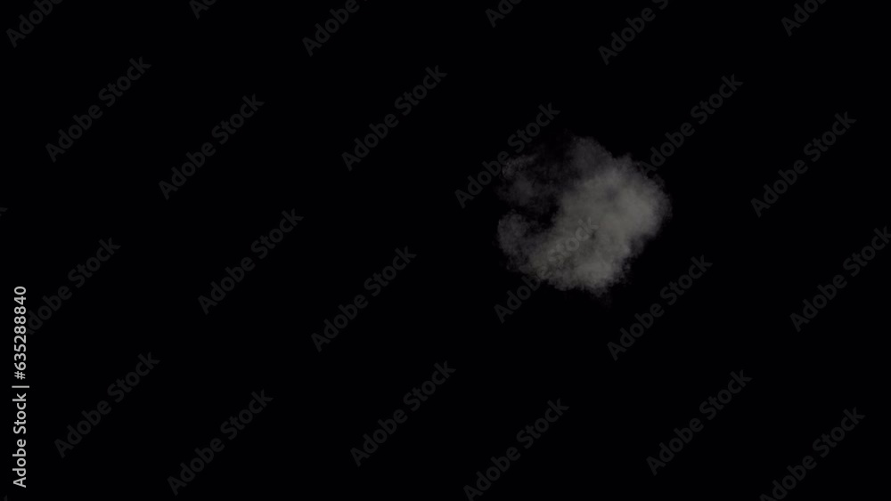 Explosion with fire and smoke, 4k 24p with an alpha channel for transparency Explosion with fire and smoke, 4k 24p with an alpha channel for transparency