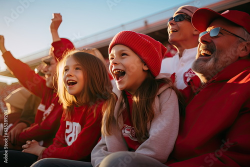 Parents in the stands and on the sidelines cheering for their children