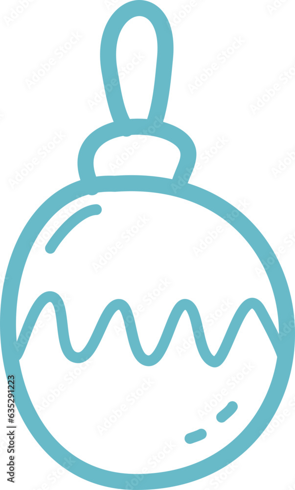 hand drawn christmas decoration art line hand drawn christmas decoration art line