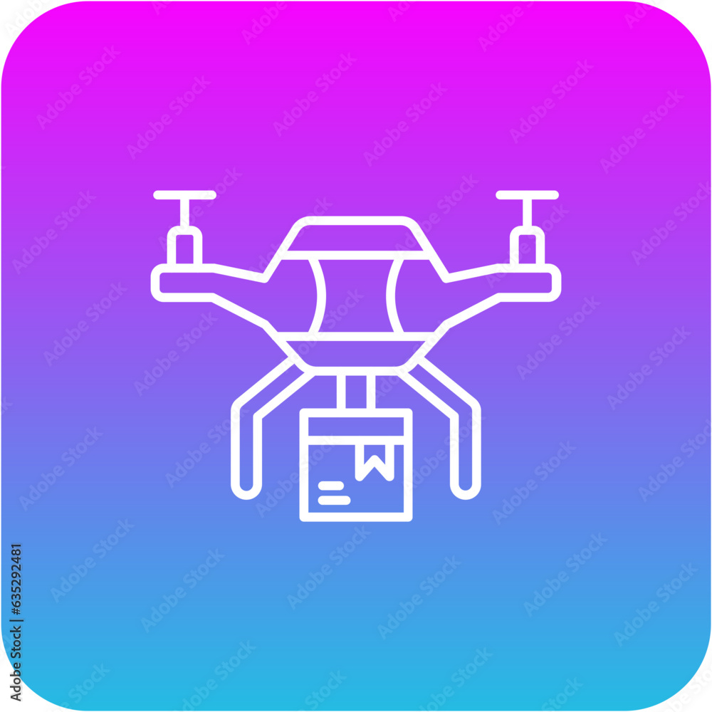 Drone Delivery Icon Drone Delivery Icon