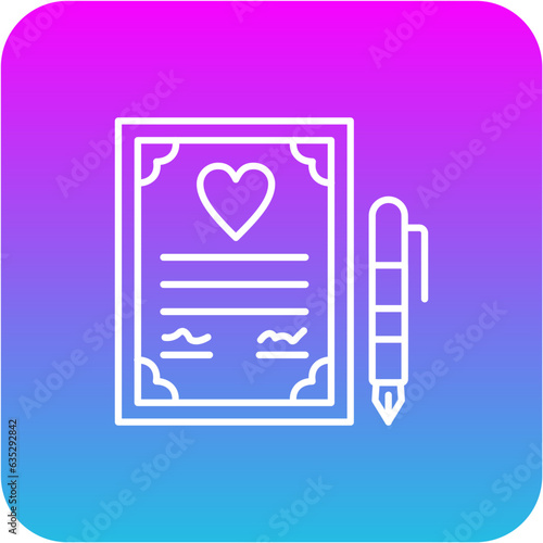 Wedding Contract Icon