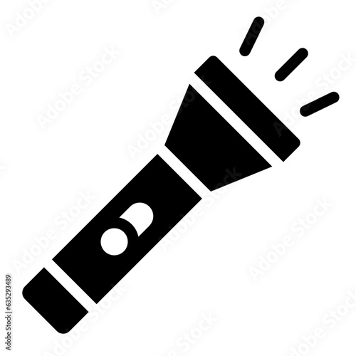 Torch Flashlight outline icon