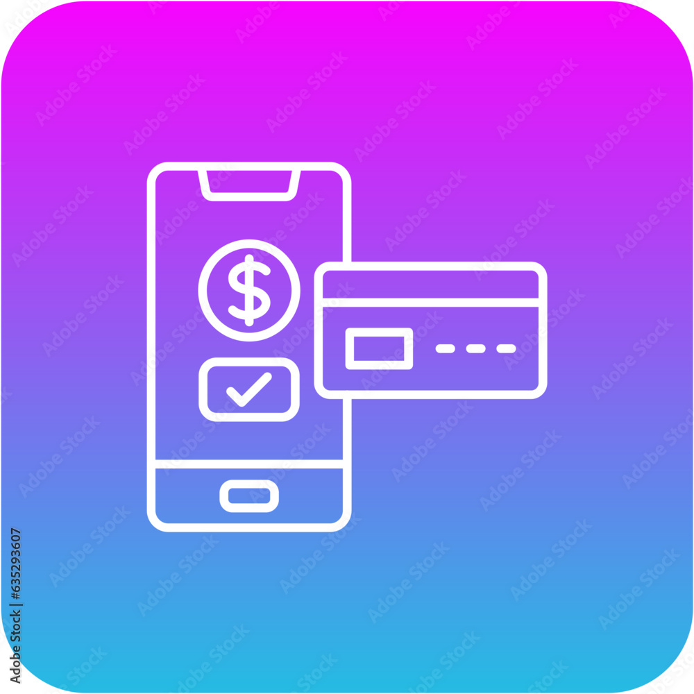 Smartphone Payment Icon Smartphone Payment Icon
