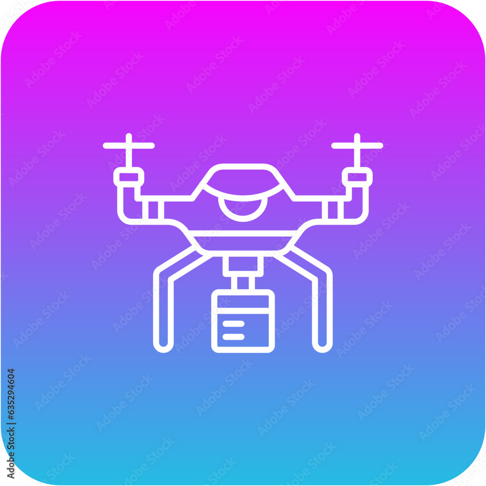Drone Delivery Icon Drone Delivery Icon