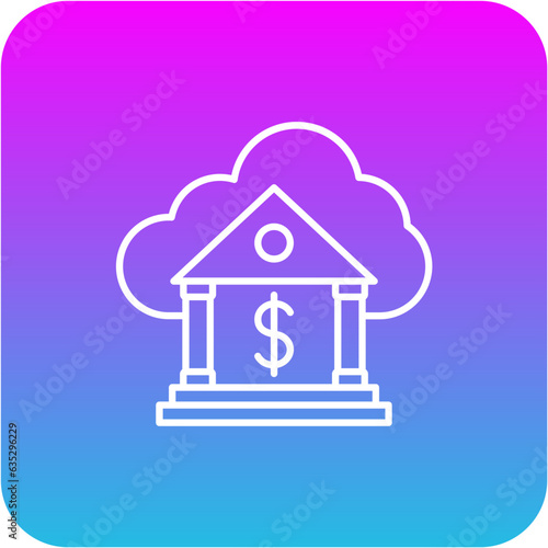 Cloud Banking Icon