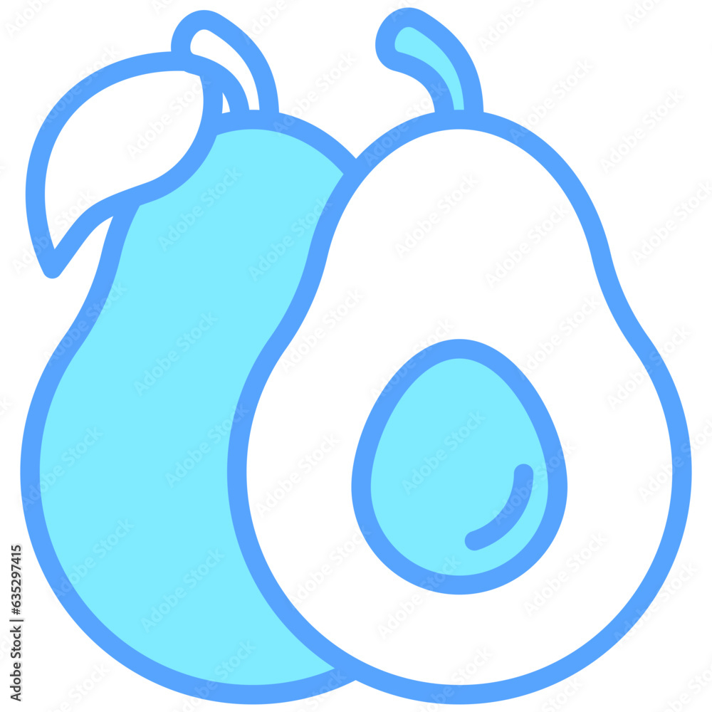 avocado icon often used in design, websites, or applications, banner, flyer to convey specific concepts related to healthy food. avocado icon often used in design, websites, or applications, banner, flyer to convey specific concepts related to healthy food.