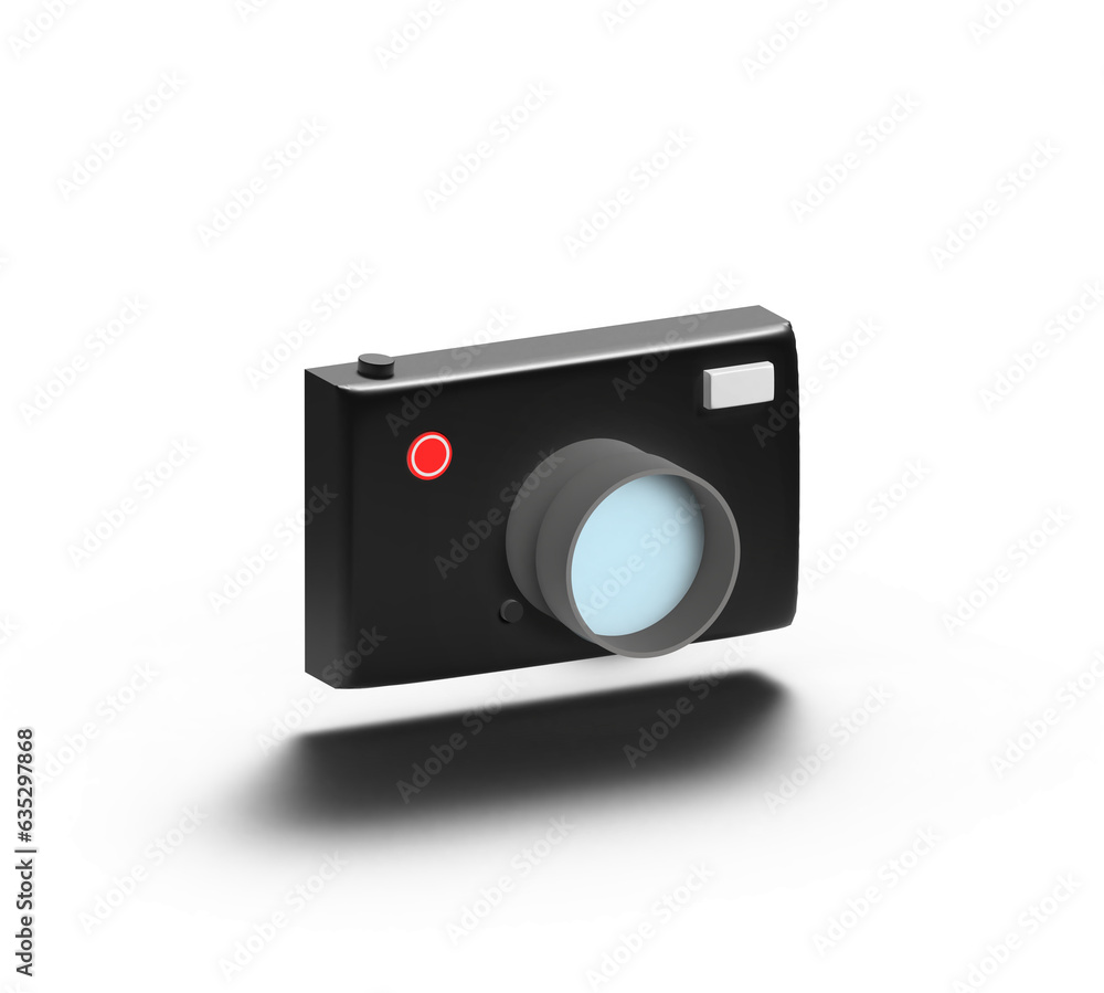 3D digital camera isolated 3D digital camera isolated