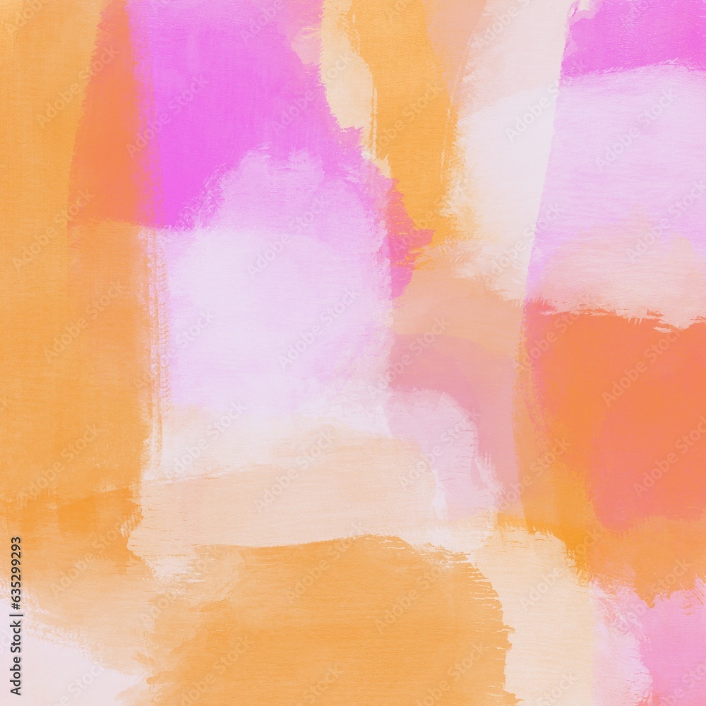 Pink Orange Abstract Painting Background