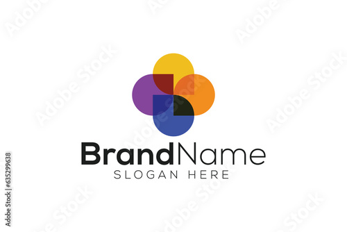 Minimal and Professional Plus sign logo design vector template