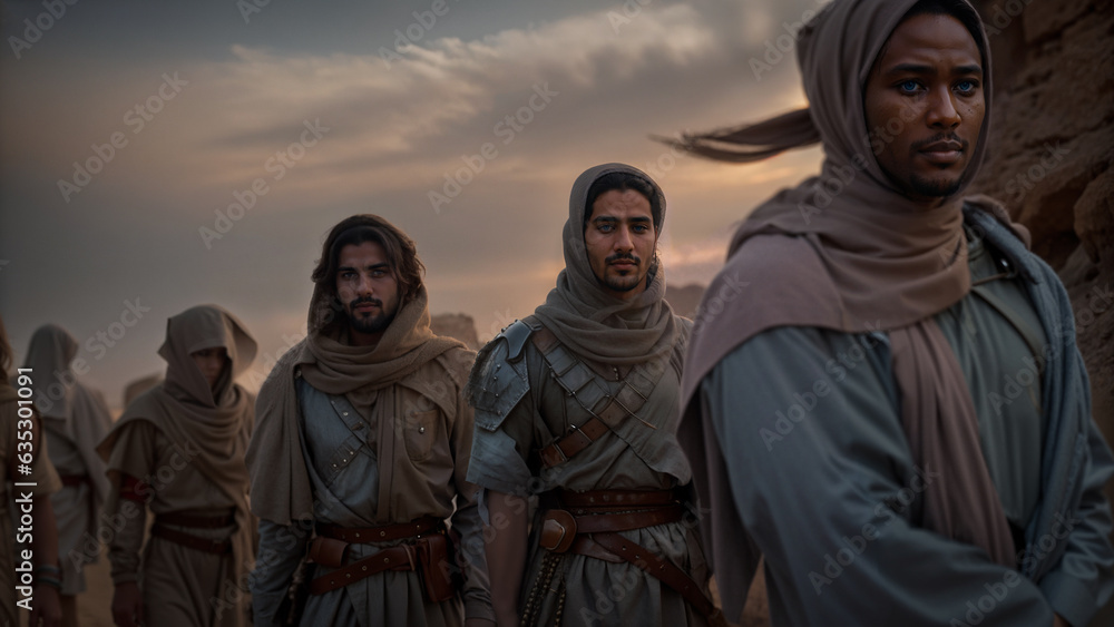 Bedouin pilgrims travel accompanied by armed nomads Bedouin pilgrims travel accompanied by armed nomads