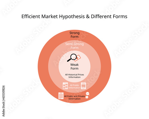 efficient Market Hypothesis with different form of strong semi and weak form of information