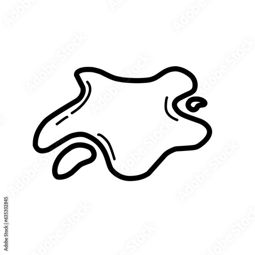 puddle line icon
