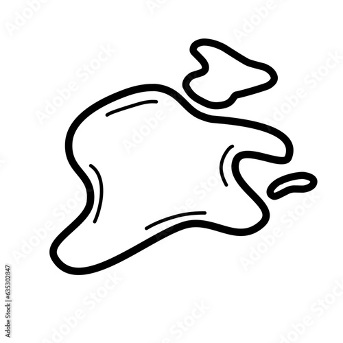 puddle line icon