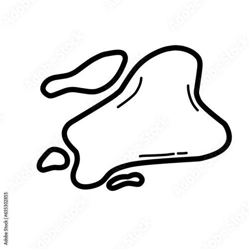 puddle line icon