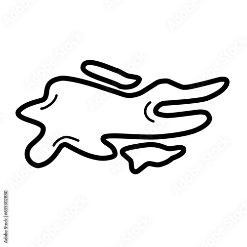 puddle line icon