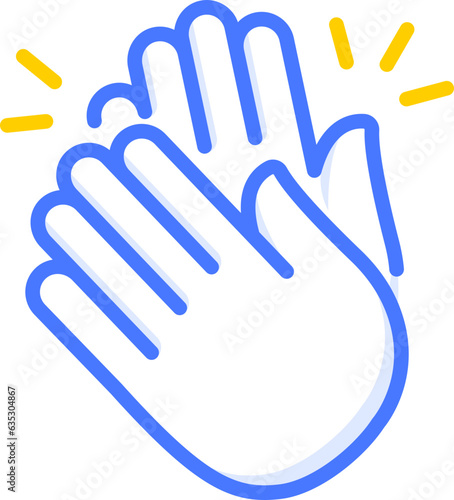 clapping hands emoji icon sticker