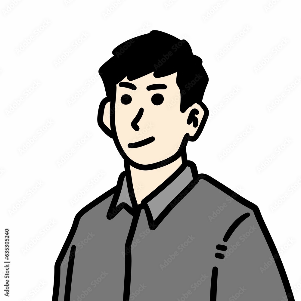 young and handsome man character young and handsome man character