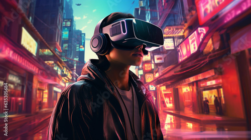 Neon Dreamscape: Virtual Reality Noir