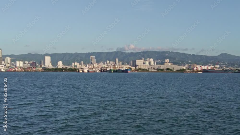 Arriving in Cebu City in the early morning by boat. The oldest city in the Philippines. Arriving in Cebu City in the early morning by boat. The oldest city in the Philippines.