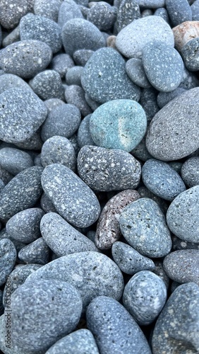 Canvas Print pebbles on the beach