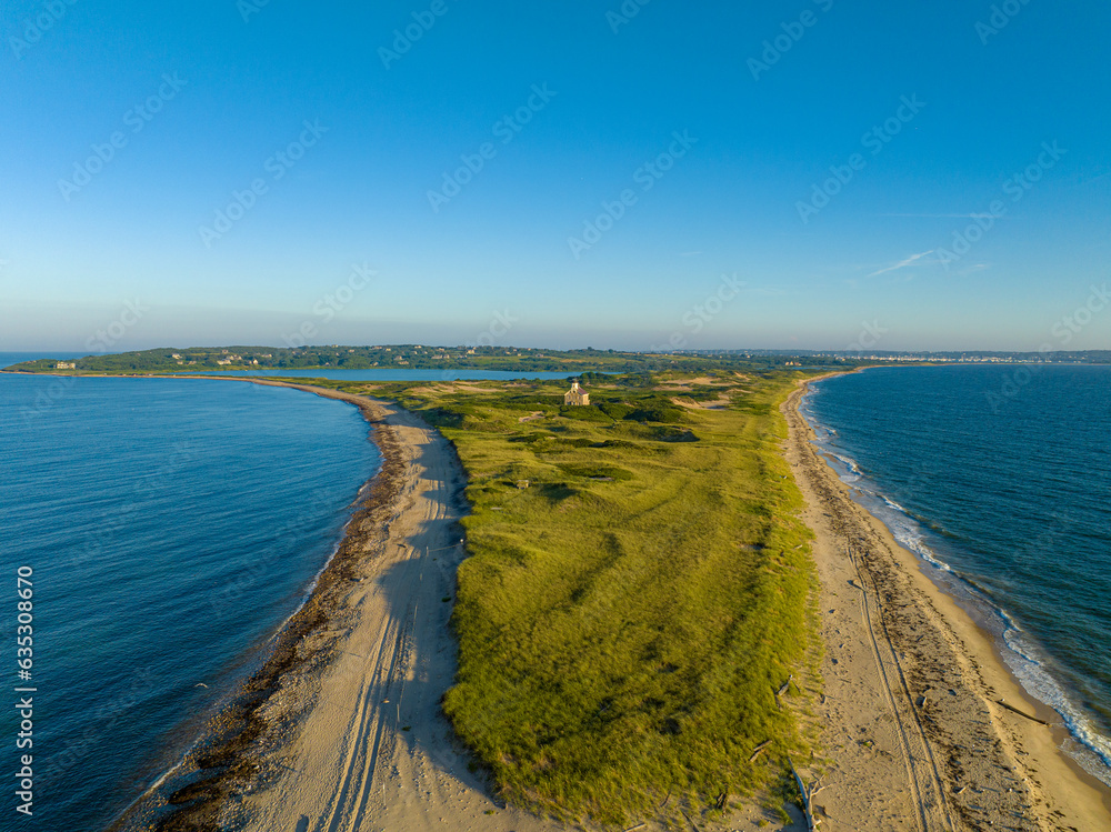 Summer afternoon in Block Island Rhode Island North Lighthouse, August 2023	