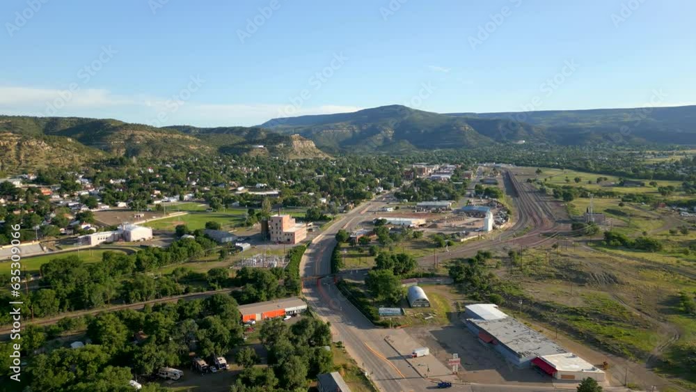 Drone video Raton New Mexico mountain landscape Drone video Raton New Mexico mountain landscape