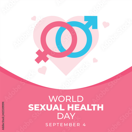 vector graphic of World Sexual Health Day good for World Sexual Health Day celebration. flat design. flyer design.flat illustration.