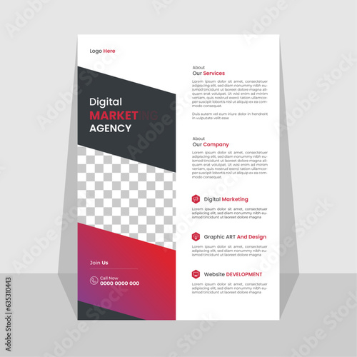 grow your business flyer design template bundle. take your business to the next level of poster . bundle, 3 in 1, a4 template, brochure design, cover, flyer, poster, print-ready