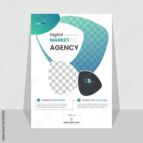 grow your business flyer design template bundle. take your business to the next level of poster . bundle, 3 in 1, a4 template, brochure design, cover, flyer, poster, print-ready