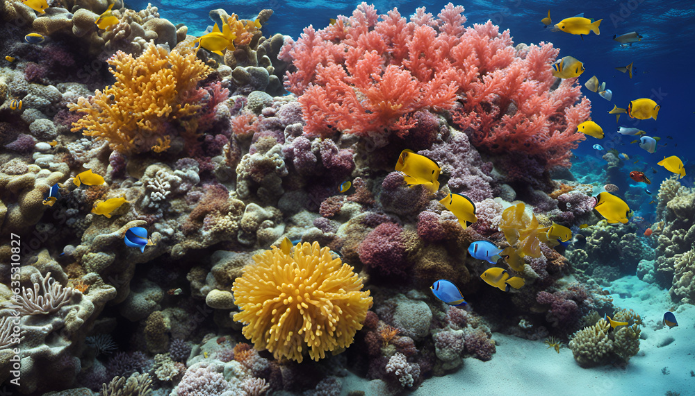 coral reef and coral generated by AI tool coral reef and coral generated by AI tool
