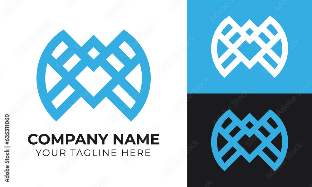 Creative abstract modern minimalist business logo design template Creative abstract modern minimalist business logo design template