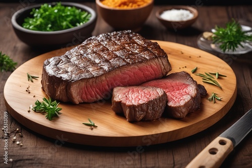 grilled beef steak